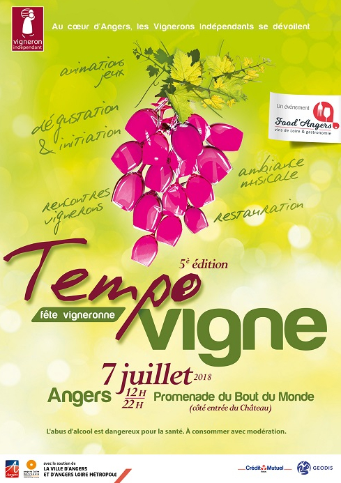 Affiche tempo vigne 2018 à Angers