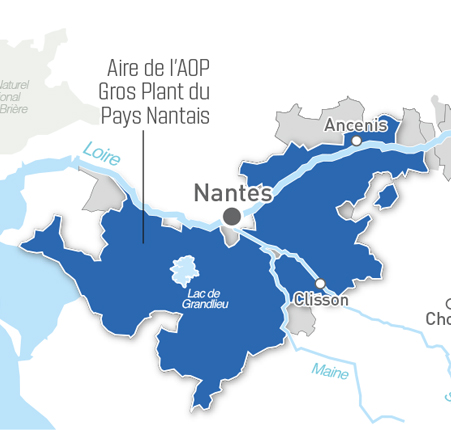 Carte Gros-Plant de Nantes